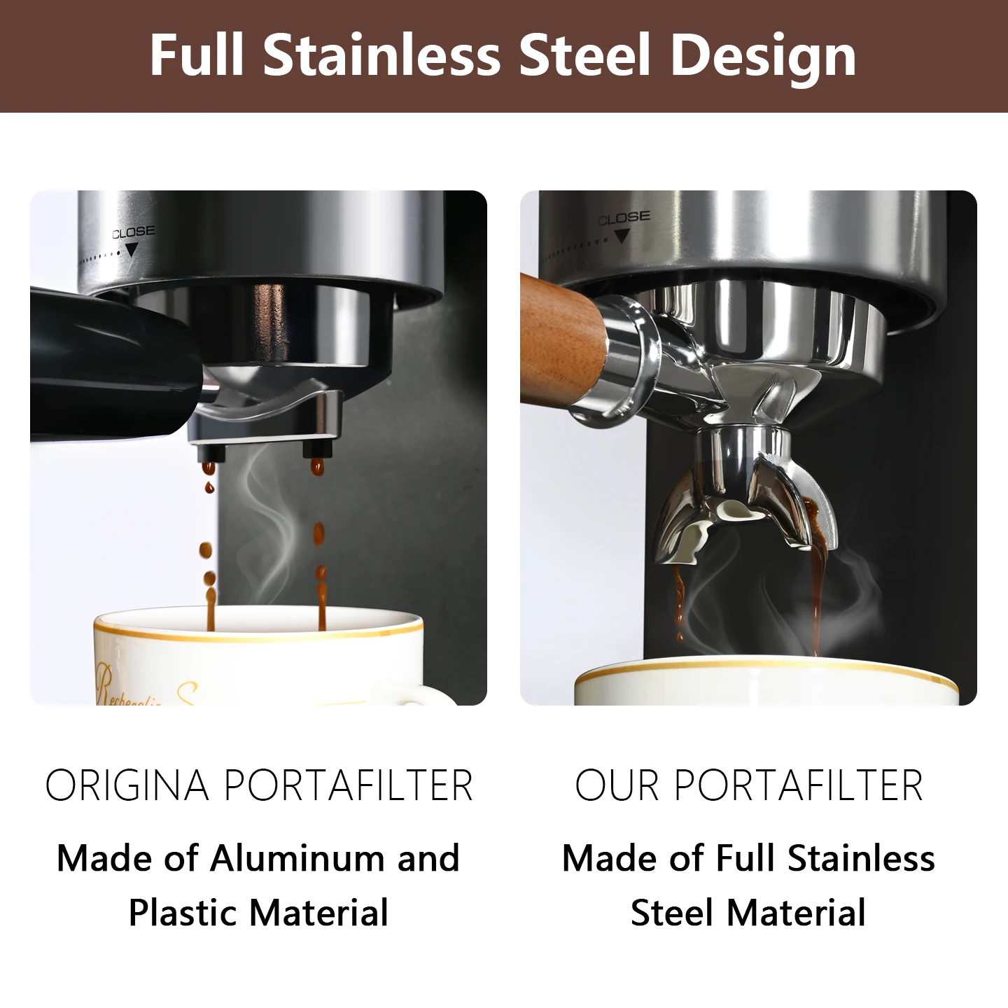51mm Kaffee-Siebträger mit Dop – Delonghi Espresso Magnifica Bewertung und Preis