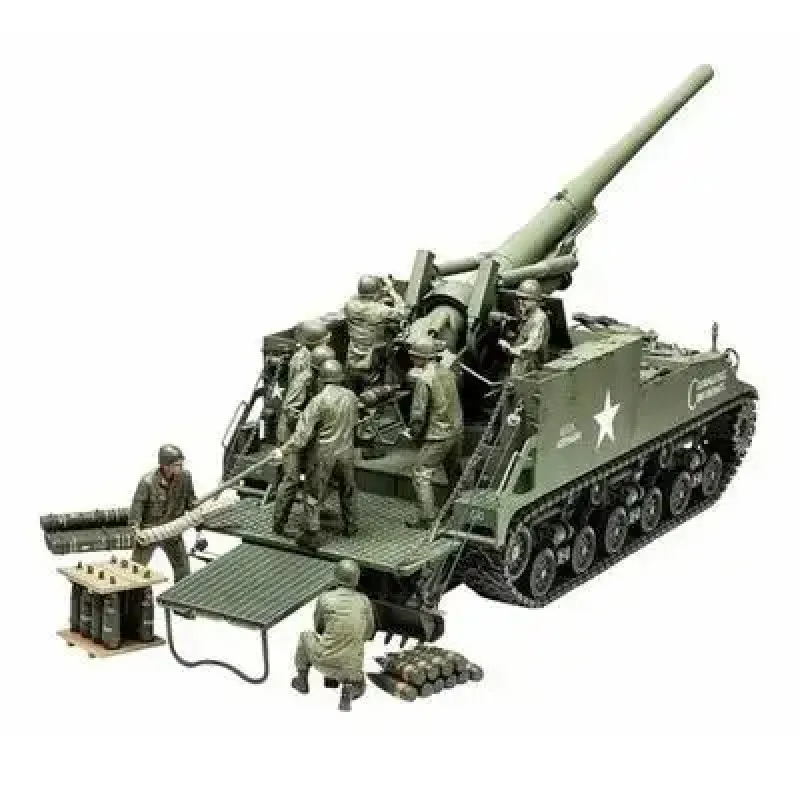 1/35 U.S. Self-Propelled 155mm Gun M40 Tank Model Kits Tank Hobby Assembly Tank Kits Collection DIY Tamiya 35351 TGPF