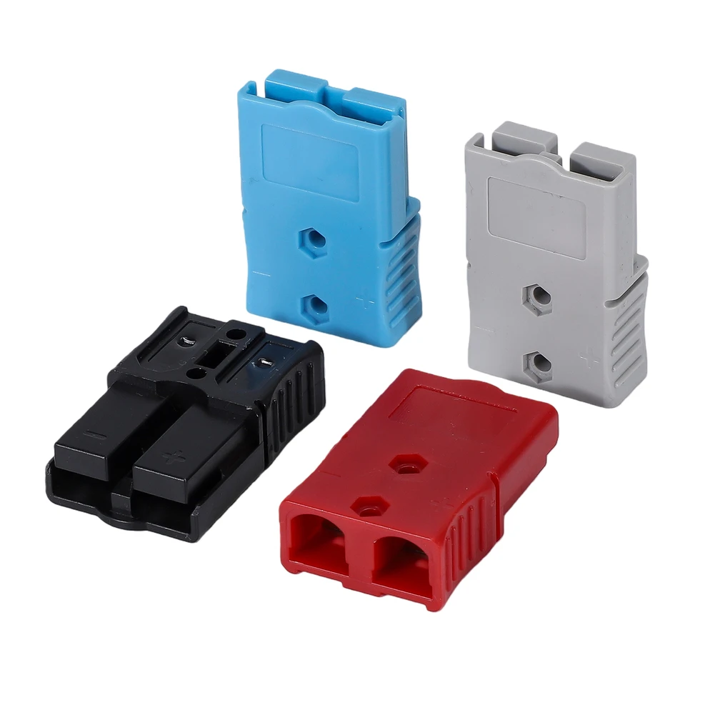 75A 2P Dual Stage High Current Connector For New Energy Battery EV Solar PV System Wiring Terminal Block Gray Blue Black Red