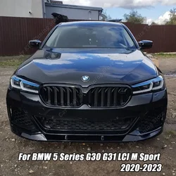 For BMW 5 Series G30 LCI M Sport Front Bumper Lip Spoiler Splitter Diffuser Cover Deflector 2020 2021 2022 2023 Body Kit Tuning