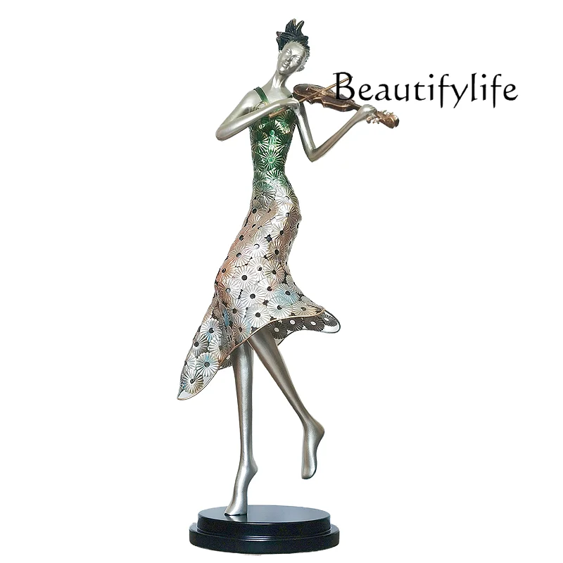 

Metal abstract figure sculpture ornament light luxury living room soft decoration Nordic modern simplicity