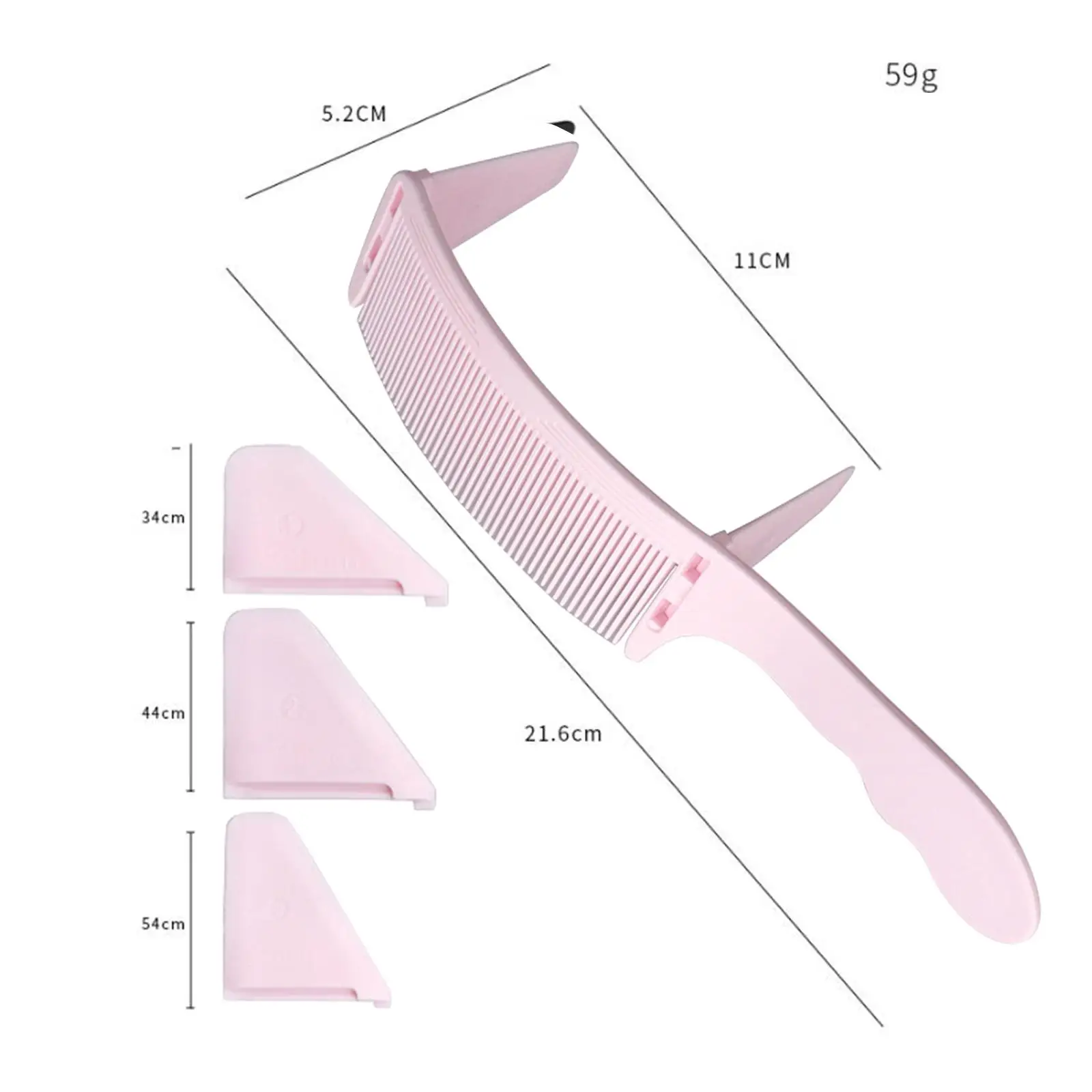 Hair Cutting Comb Hairdressing Tool Flat Top Styling Comb for Gradient Men