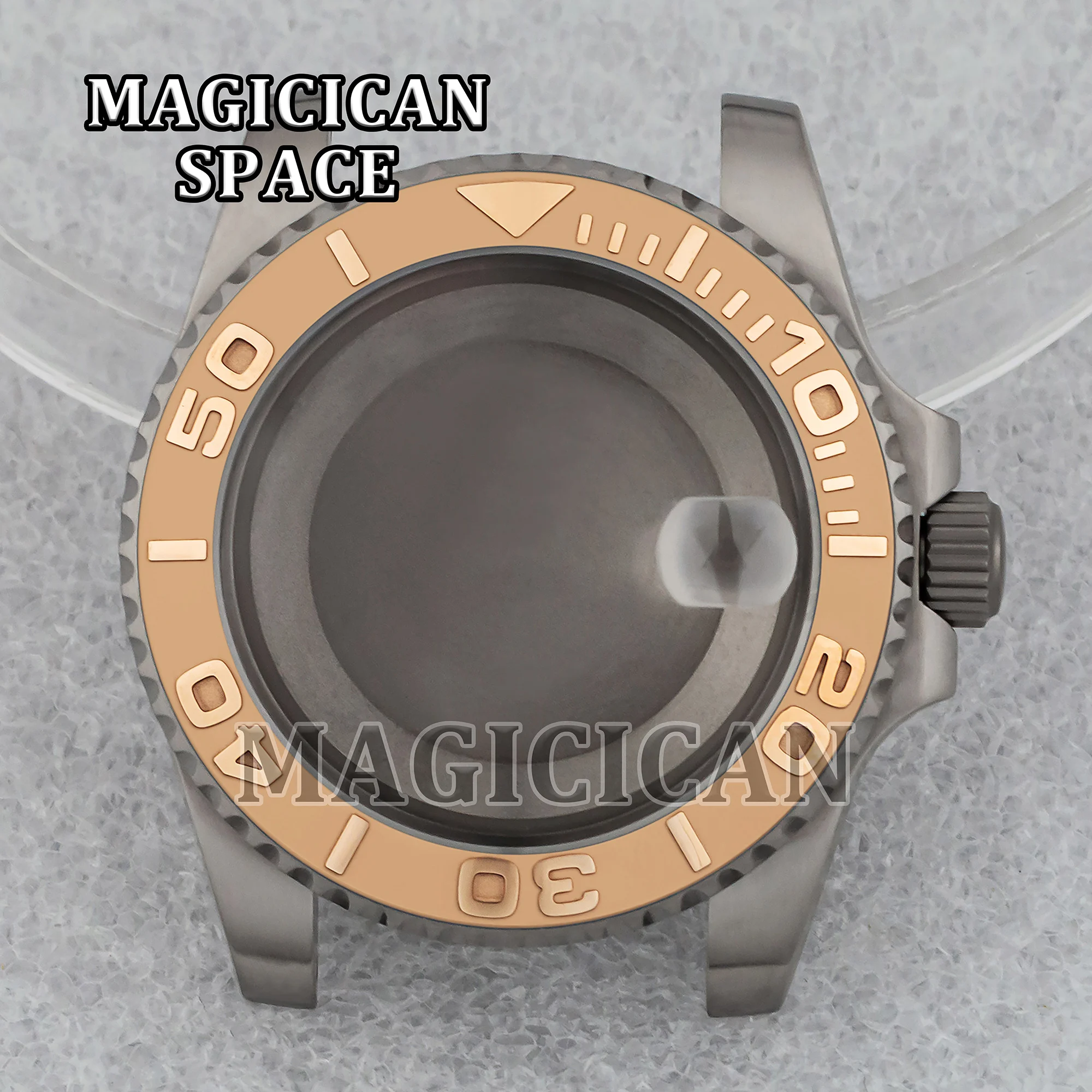 NH35 Watch Case 40mm Case for SUB GMT Yacht-master Watches Accessories Repacements Titanium Case fit NH34/NH35/NH36 Movement