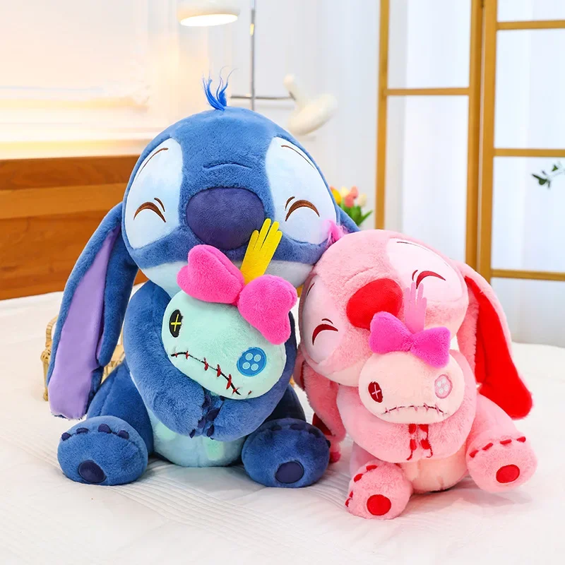 

Disney Stitch Friend Scrump Lilo & Stitch Plush Toys Plushie Anime Dolls 60/80cm Pink Kawaii Stuffed Christmas Gifts Childrens