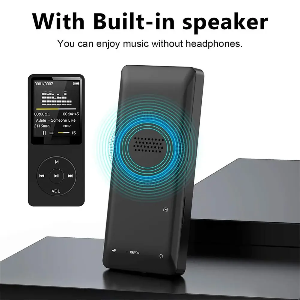 مشغل موسيقى MP3 بدون فقدان من شاومى ، محمول ، راديو FM ، خارجي ، نحيف للغاية ، MP4 ، رياضي ، جهاز استماع ، مسجل ، صورة ، Viewe