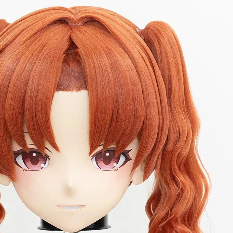 (MEO0109) Personalizar hecho a mano cabeza completa con cerradura Crossdress hombre a mujer dibujos animados japoneses Anime personaje del juego máscara Kigurumi