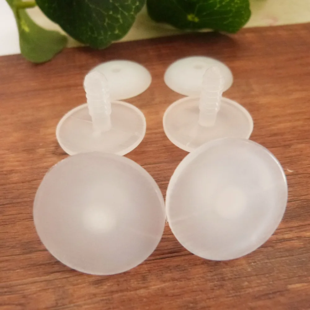 Jouet en plastique blanc, lot de 100 pièces, 15mm/18mm/20mm/25mm/28mm/30mm/35mm/40mm/45mm/50mm/55mm/60mm joints avec rondelle dure pour poupée en peluche