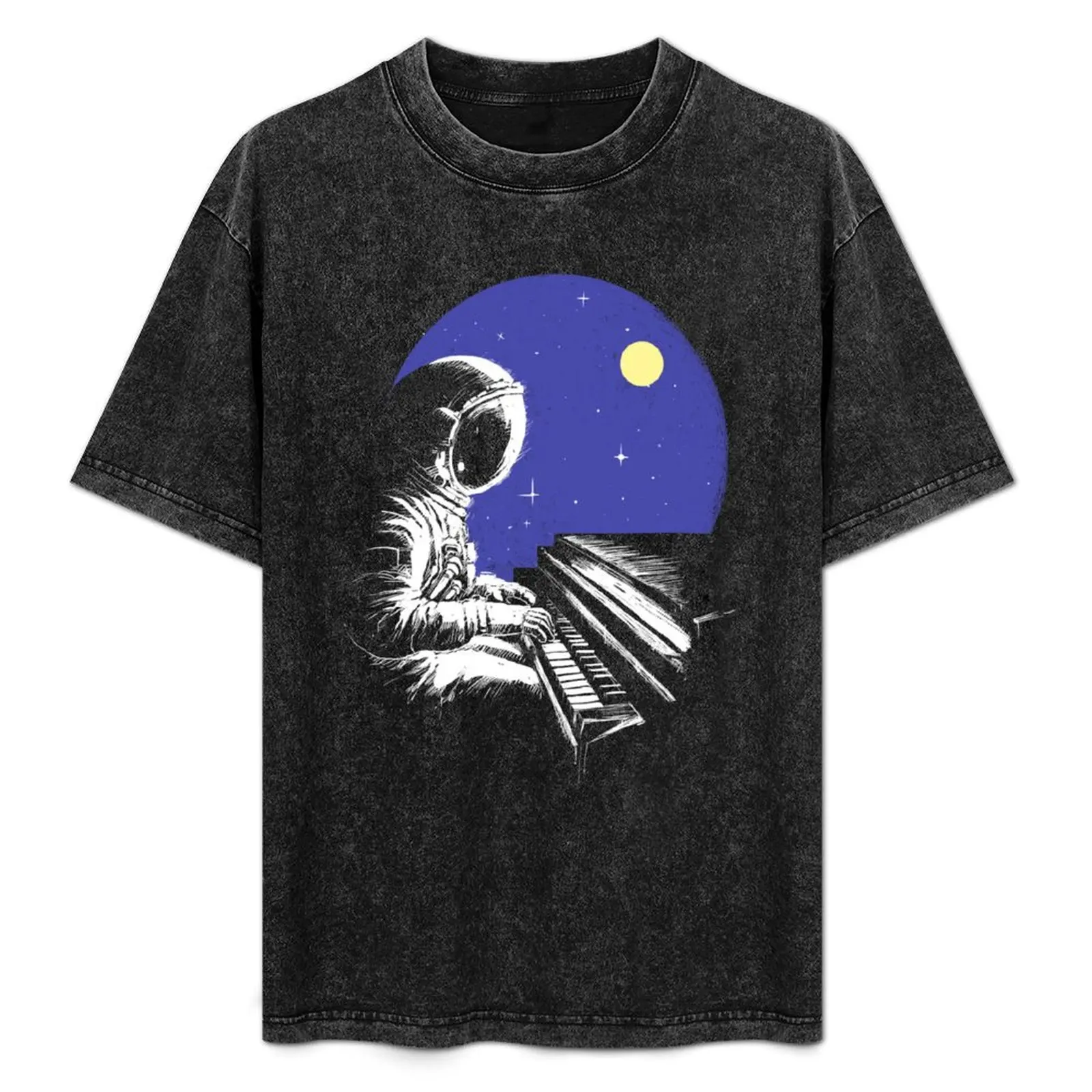

Space Music T-Shirt Sports Casual Short Sleeve Cotton Tee
