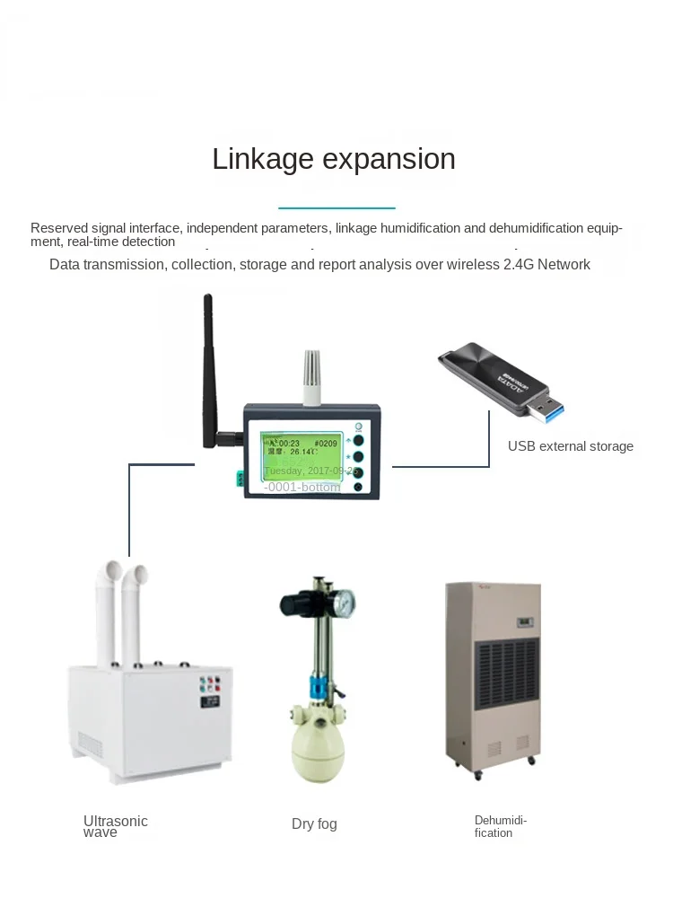 Bk101 Intelligent Temperature and Humidity Detector High Precision Industrial Temperature and Humidity Monitoring Wireless