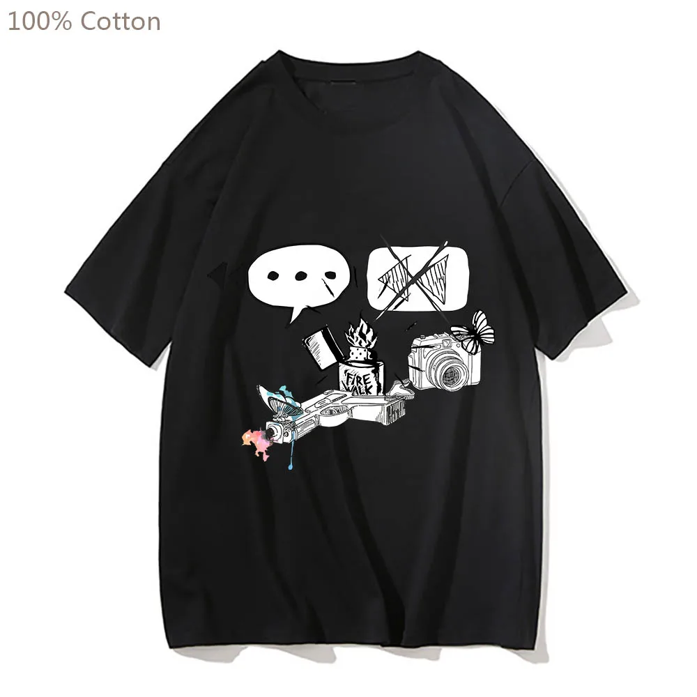 Life Is Strange Gothic Anime Short Sleeve Manga T-shirts Cute Cartoon Tshirt 100% Cotton Men/women Tee-shirt Funko Pop T Shirt