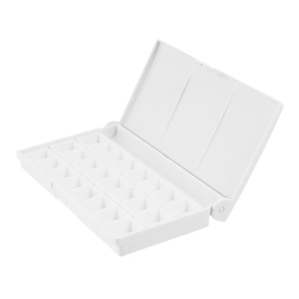 

1Set Watercolor Pigment Box Stable Material Portable Painting Color Mixing Palette Pigment Holder Case for Art Painting