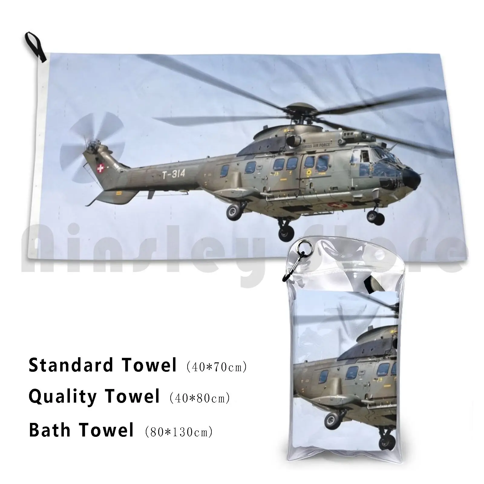 Swiss Air Force Aerospatiale As332m1 Super Bath Towel Beach Cushion Swiss Air Force Aerospatiale As332m1 Super Swiss Air