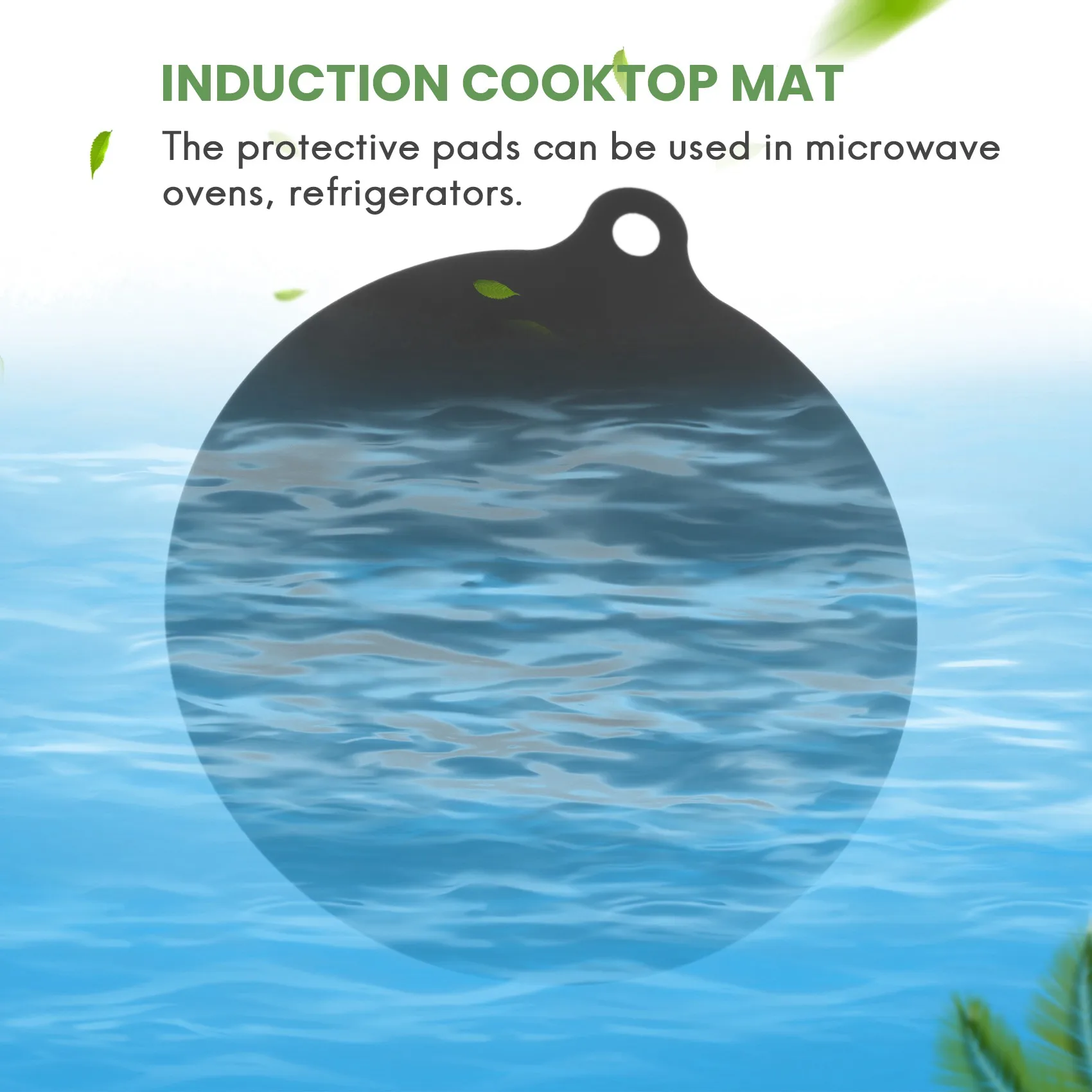 AA77 NEW Electric Induction Hob Protector Mat Anti-Slip Mat Silicone Cooktop Scratch Protector Cover Heat Insulated Mat 2 Pack