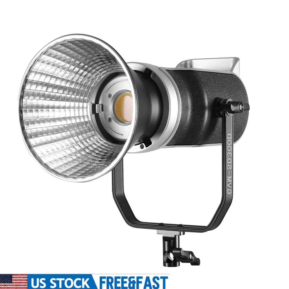 300W Studio Video Light Kit Bowens Mount 2700~7500K CRI 97 APP Control Photography Lighting DMX 8 Slave Mode Octagonal Softbox