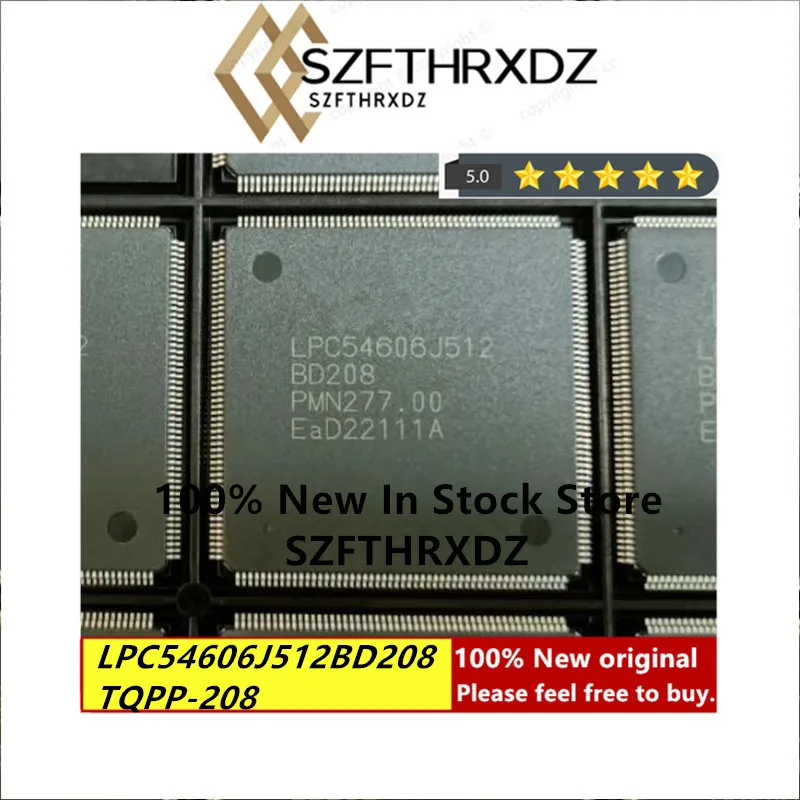 

100% NEW ORIGINAL LPC54606J512BD208 TQFP208 LPC54606J512 TQFP-208 ARM Microcontroller