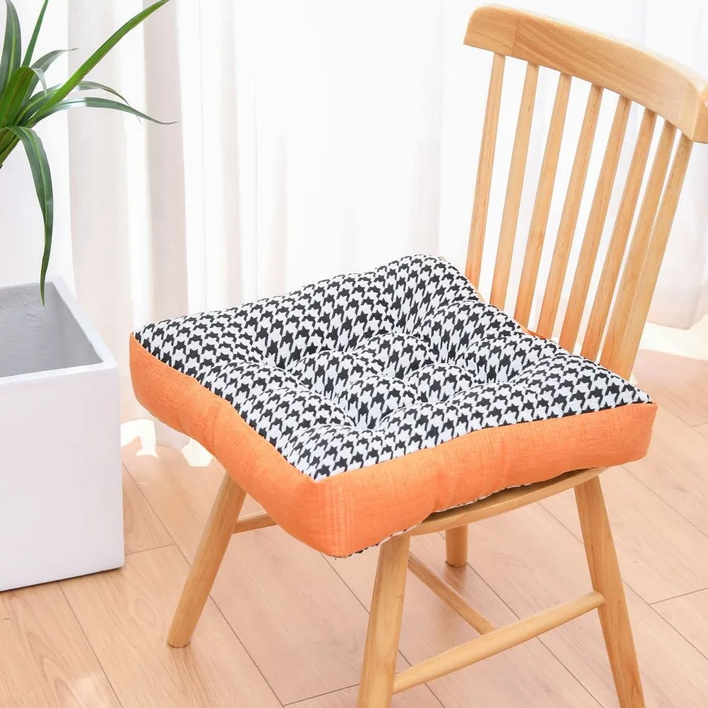 

Meditation Square Pillow On Floor Meditation Cushion Houndstooth Thick Pad Cushion For Yoga Chenille Chair Seat Cushions