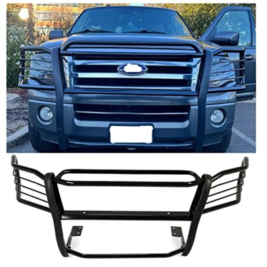 

Защита щетки, совместимая с Ford Expedition Bull Bar 2003-2017, передний бампер, решетка, защитная решетка, нажимная планка, черный St