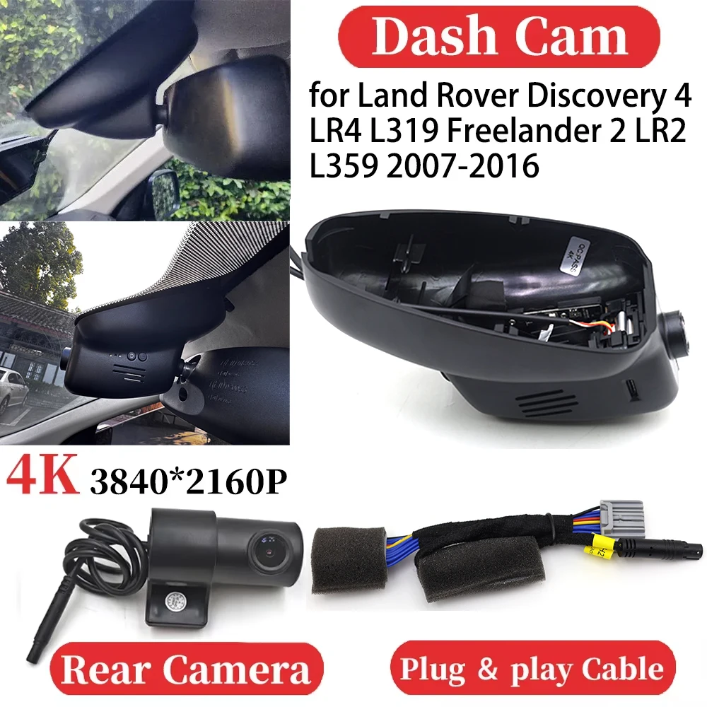 

for Land Rover Discovery 4 LR4 L319 Freelander 2 LR2 L359 2007- 2010 Car 4K Video Recorder DVR Dash Cam Dashboard Camera