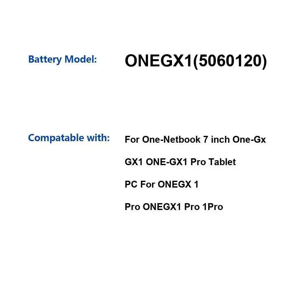 

For One-Netbook One GX1 Pro 7 Inch Long Lasting 12000Mah ONEGX1 5060120 Laptop Battery