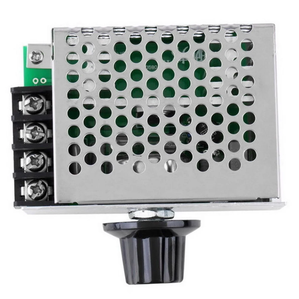 4000W Electronic Voltage Regulator with Fuse Case AC 220V Speed Controller High Power for Adjusting Dimming Speed Temperature