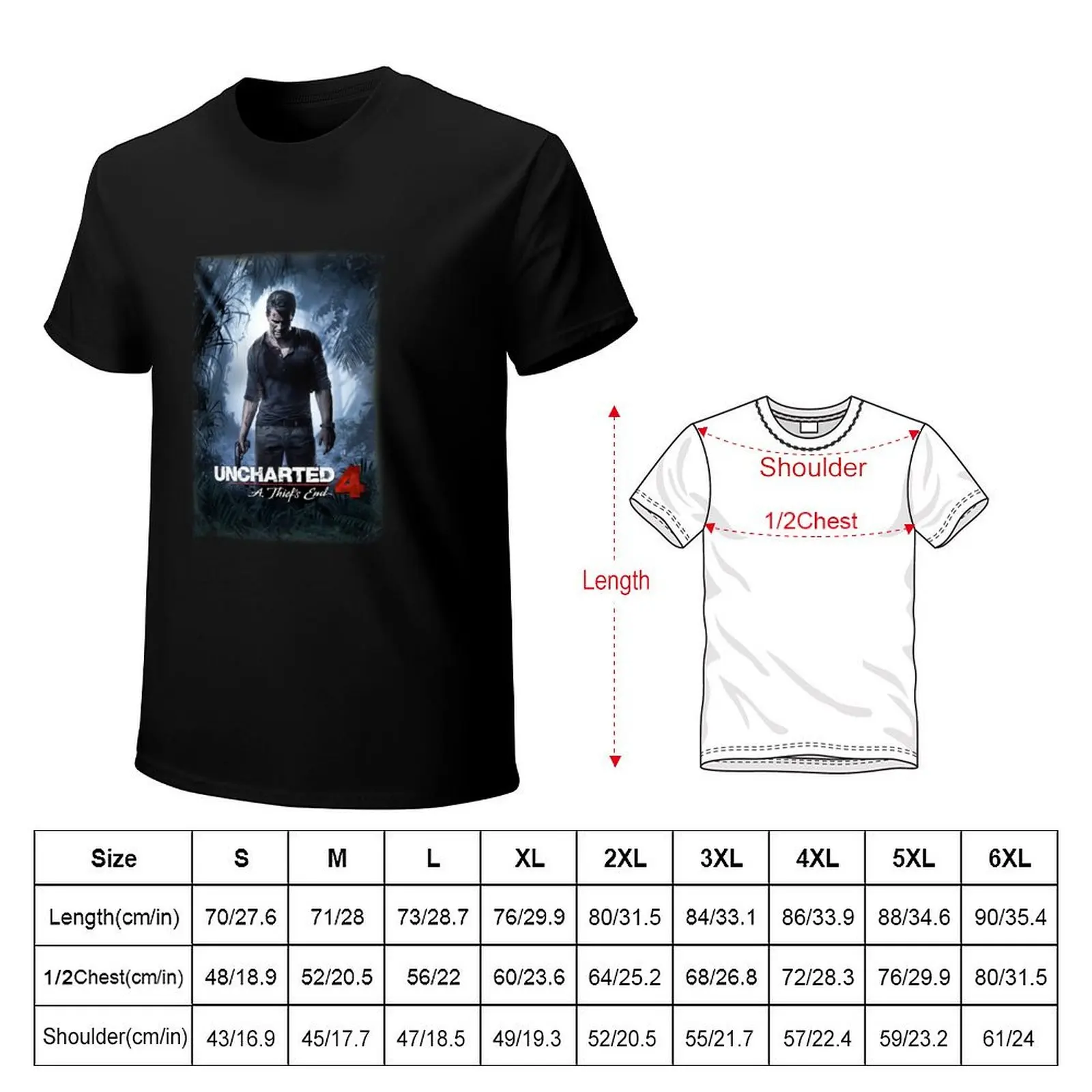 Uncharted 4 Classic T-Shirt Aesthetic clothing vintage graphic tee mens fashion