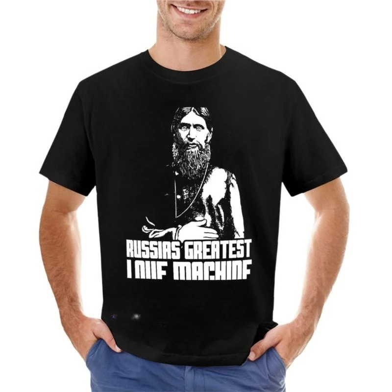 

heavyweight Informal New Arrival cotton men t-shirt Rasputin plain cute clothes blank graphic mens vintage new black for boys