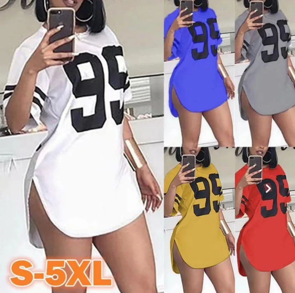 Camisetas de mujer de calidad Superior primavera/verano letras sueltas cuello redondo manga corta moda señoras Tops Dropshipping SJYL900