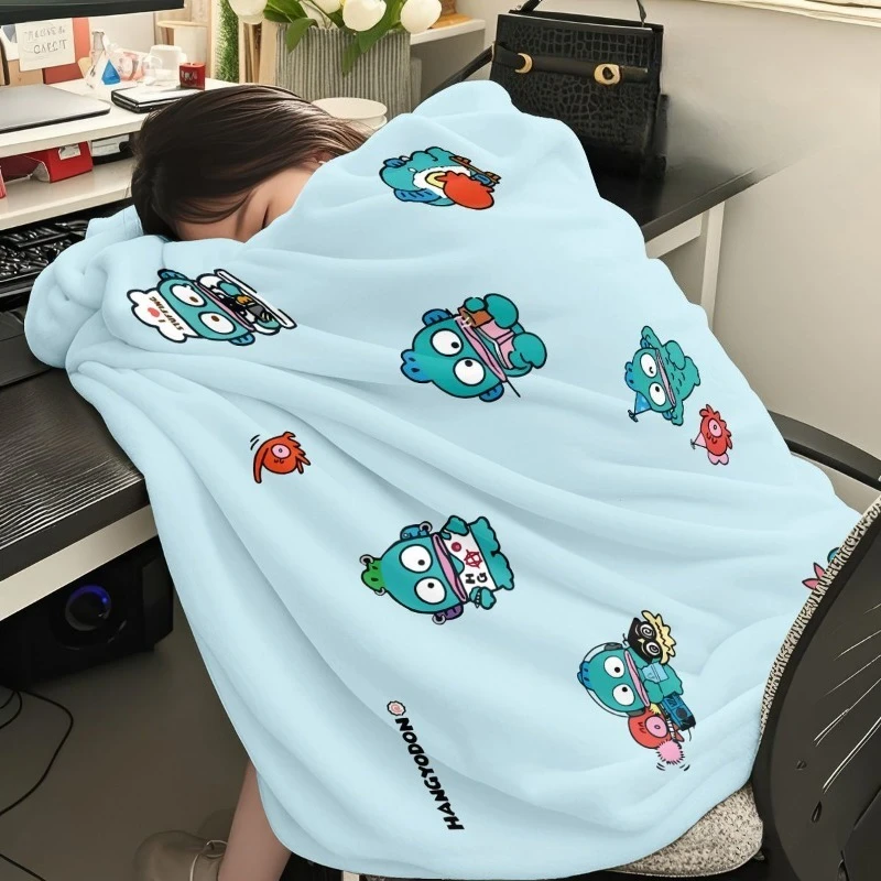 

Kawaii Hangyodon Sanrio Children Lovely Cartoon Comfortable Blanket Sofa Cover Blanket Nap Blanket Christmas Gifts for Kids