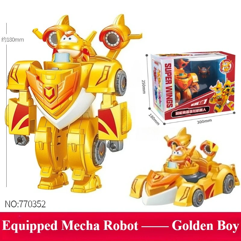 En stock! Véritable Auldey Super Wings Super Équipement Transformant Robot Mecha Chariot - Jett, Dizzy |   Jouet pour garçon |   Cadeau de vacances