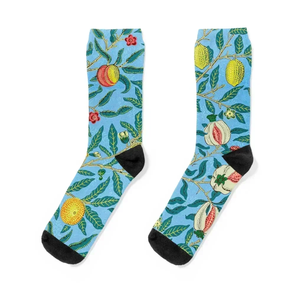 william morris - vintage floral patterns Socks set new year crazy hip hop Luxury Woman Socks Men's