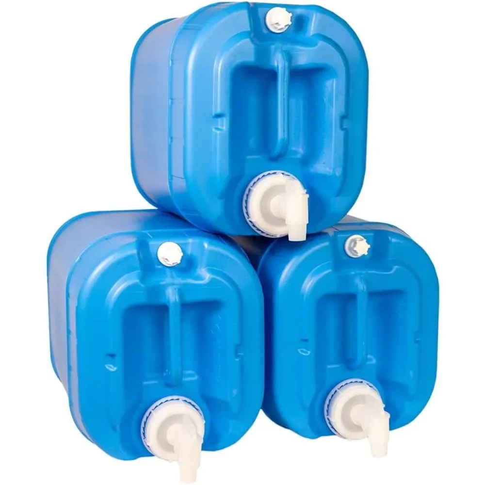 

Stackable Water Containers, 100% Food Grade &BPA-Free–Durable Large Water Jugs for Indoor/Outdoor Storage, Camping&Emergency Use