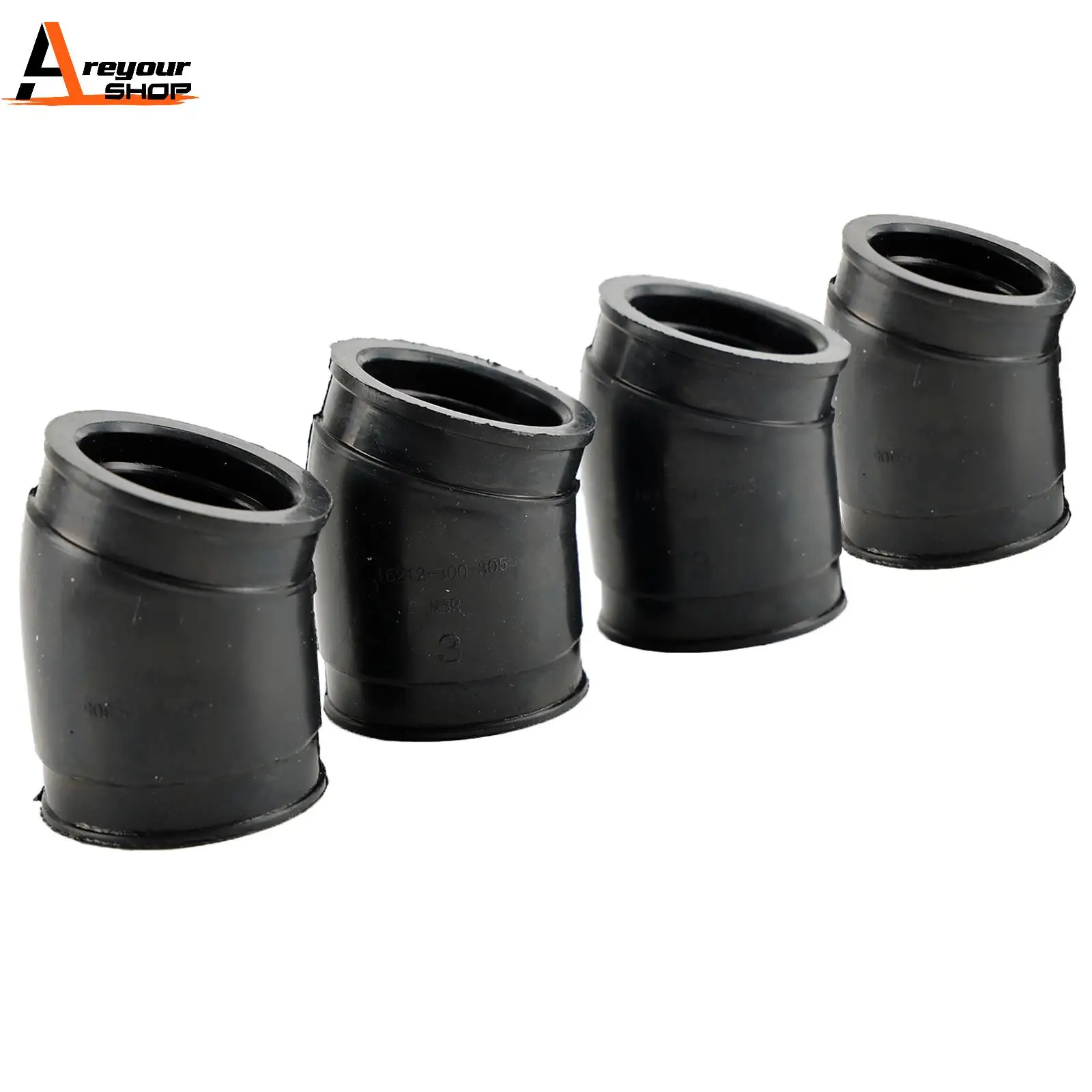Carburetor Air Intake Insulators Boots for Honda CB750 CB750K SOHC 1971-1976 CB 750 K