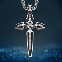 Exquisite Fashion Income Cross Men and Women Necklace Pendants Faith Cross Pendant Accessories Exquisite Gifts for Mother's Day