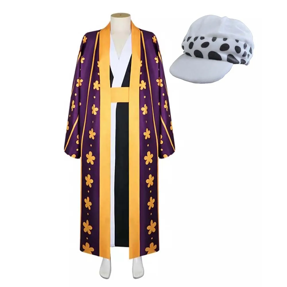 

Мужские костюмы для косплея в стиле аниме-пиратов: костюм Трафальгара Д. Ватерлоу