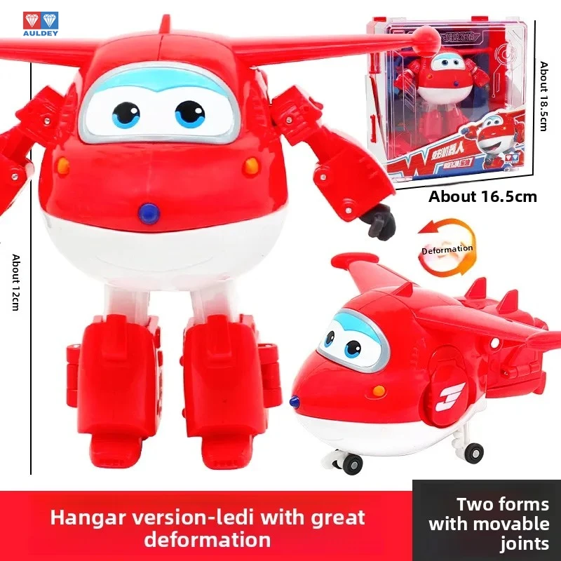 

Auldey Genuine Super Wings Transforming Robot Full Set Large Size Jett Dizzy Kids Toy for Boys Hangar Themed Christmas Gift