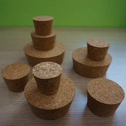 2pcs/lot Lab Big Size Top DIA 51mm To 105mm Wood Cork Cap Thermos Bottle Stopper Essential Oil Pudding Glass Bottle Lid