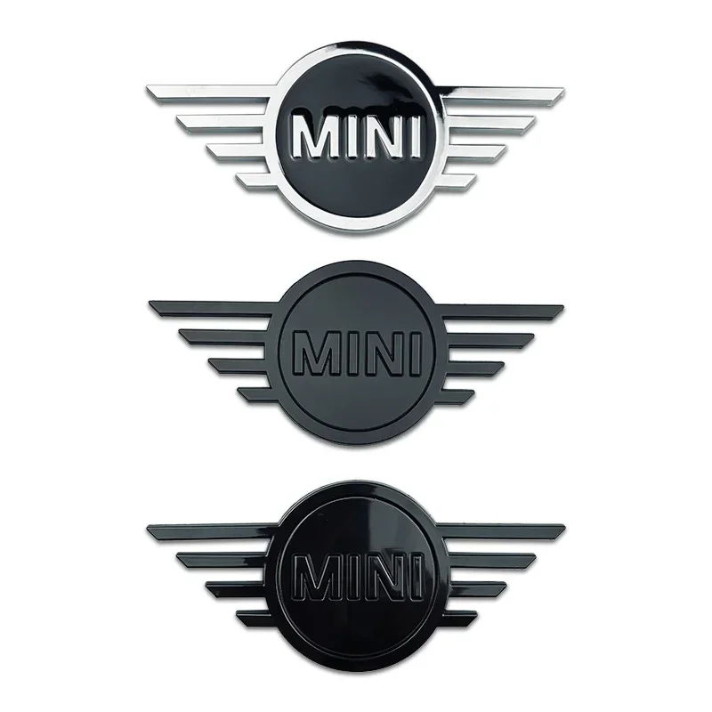 ABS Car Front Head Emblem Rear Sticker Logo for Mini Coopers F54 F60 F55 F56 F57 Refit Replacement Badge Exterior Accessories