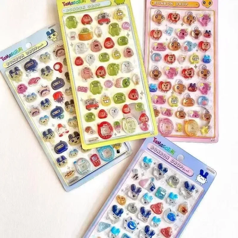 

New cartoon 3D children's sticker creative peripheral phone case DIY transparent sticker friend birthday gift