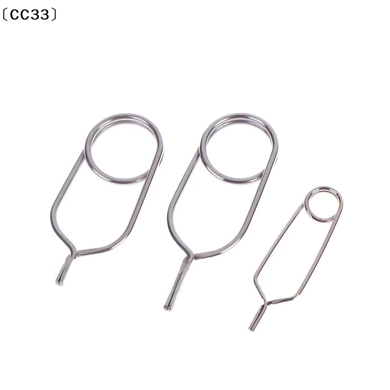 1Pc Stainless Steel Hackle Pliers Fly Tying Tool Hackle Clips Feather Wrapping Tool Fly Fishing Lures Holder Clips〔CC33〕