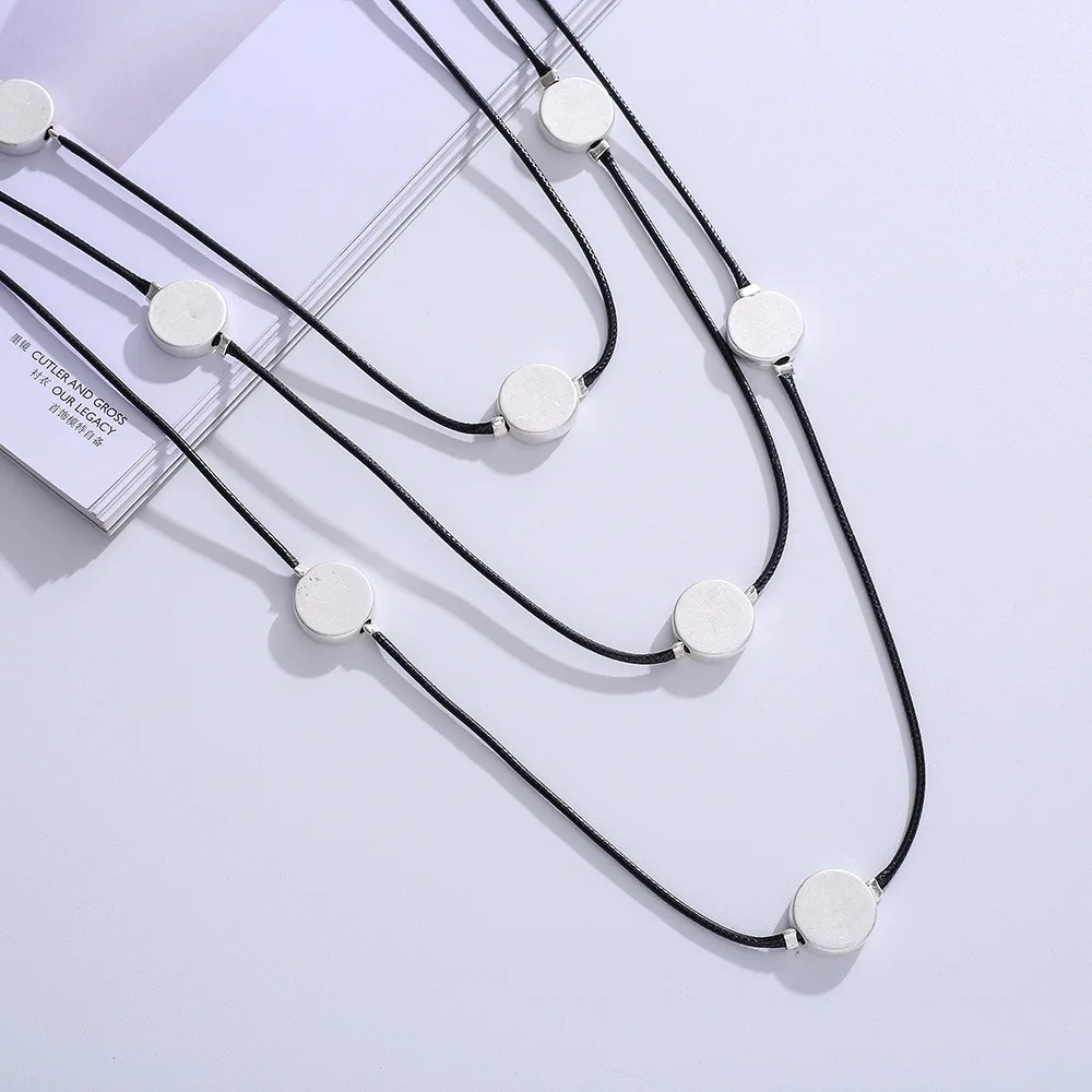 مجوهرات الأزياء الشعبية في أوروبا والولايات المتحدة شعبية متعددة الطبقات شخصية الترقوة URL القصير wo #2