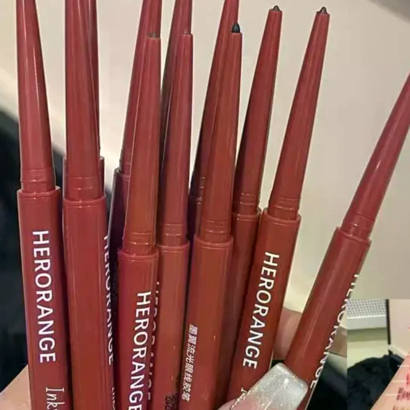 マットブライトン横たわるカイコアイライナーゲルペン防水速乾ピンクブラウン超微細アイシャドウペン汚れにくいメイクアップ