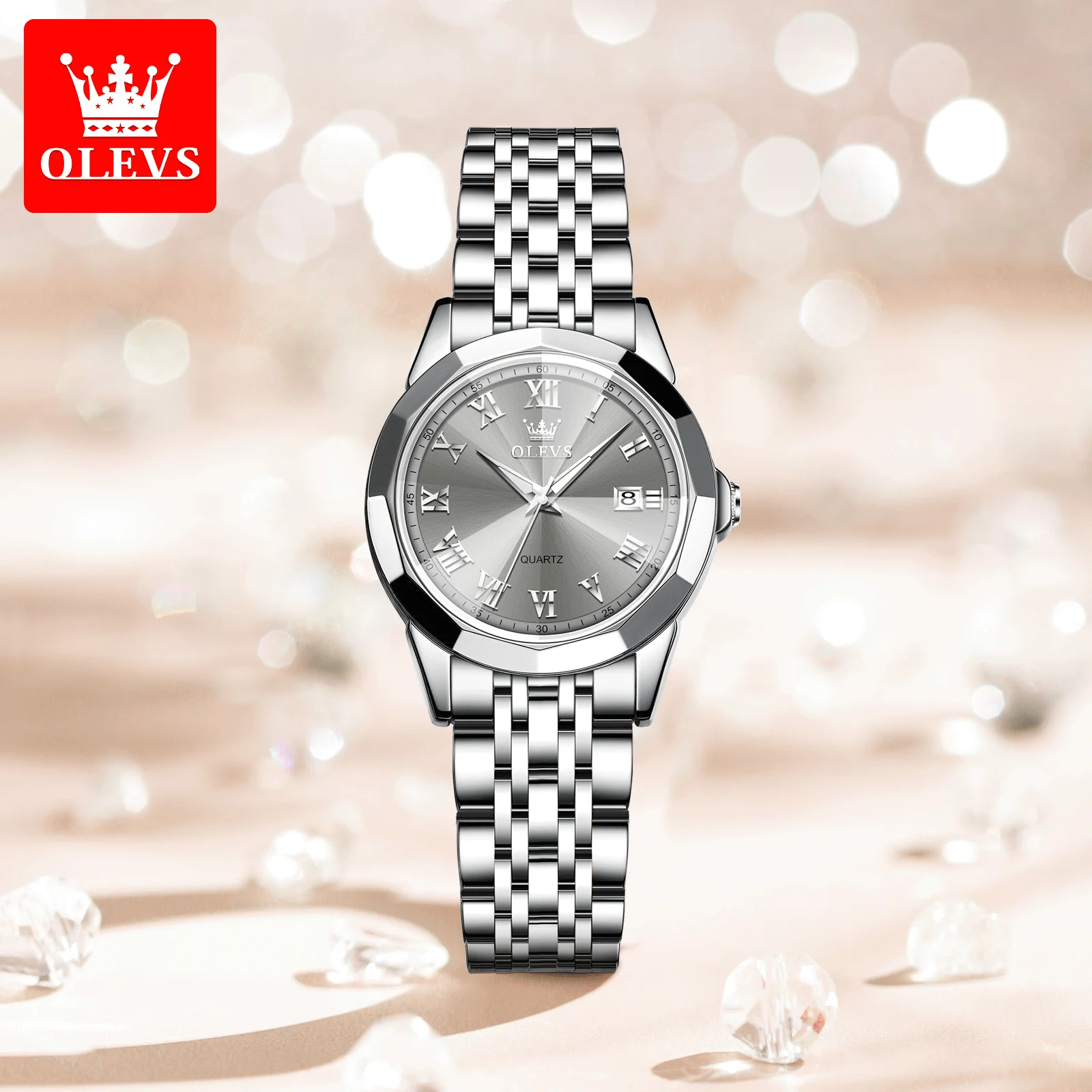 OLEVS New High Quality Women\'s Watch Luxury Original Waterproof Lady Wrist Watch Casual Fashion Stainless Steel Watch for Women