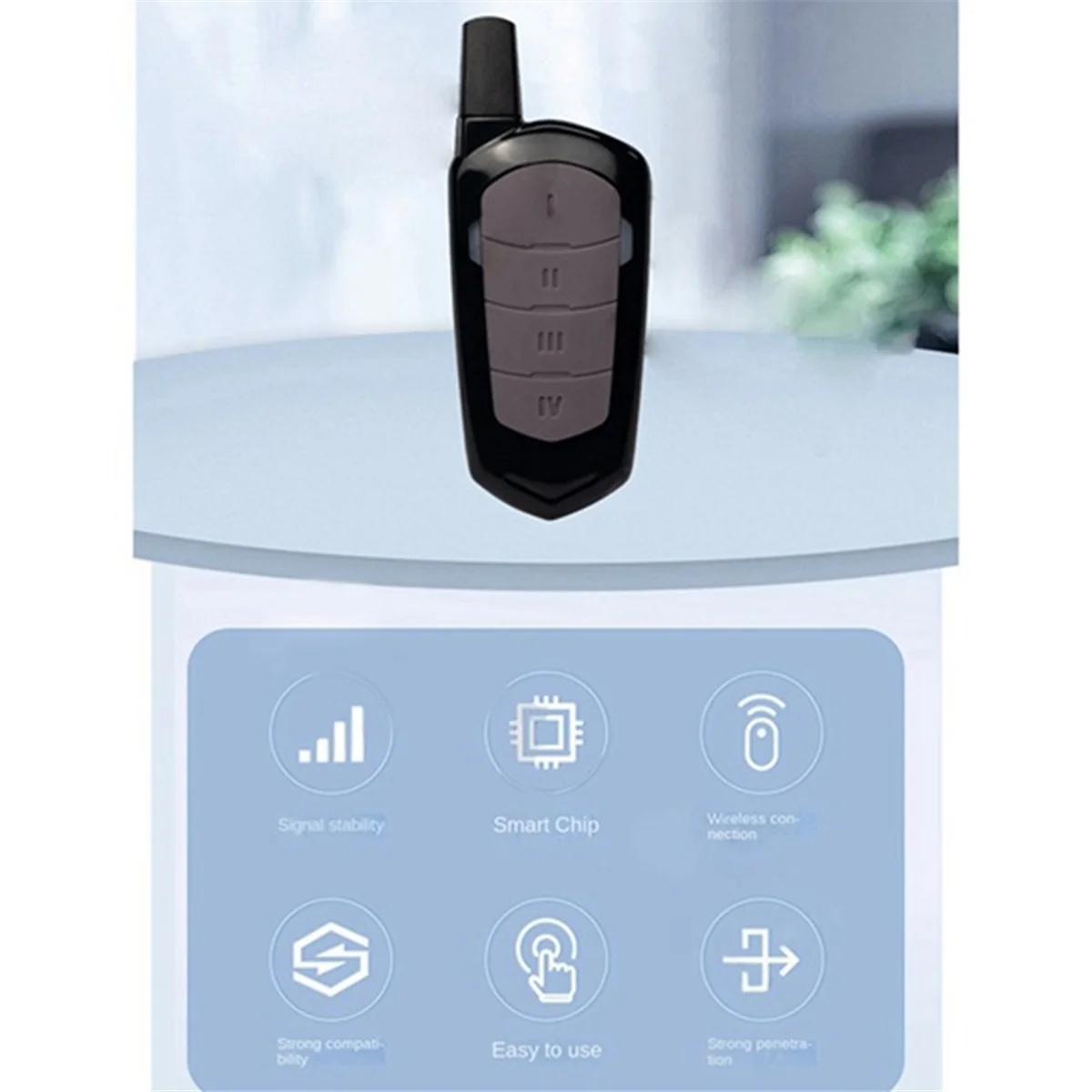 433Mhz Garage Door Remote Control Wireless Mini 4-Key Copy Clone Remote Control for Cars, Garage Doors 5PCS-Grocery