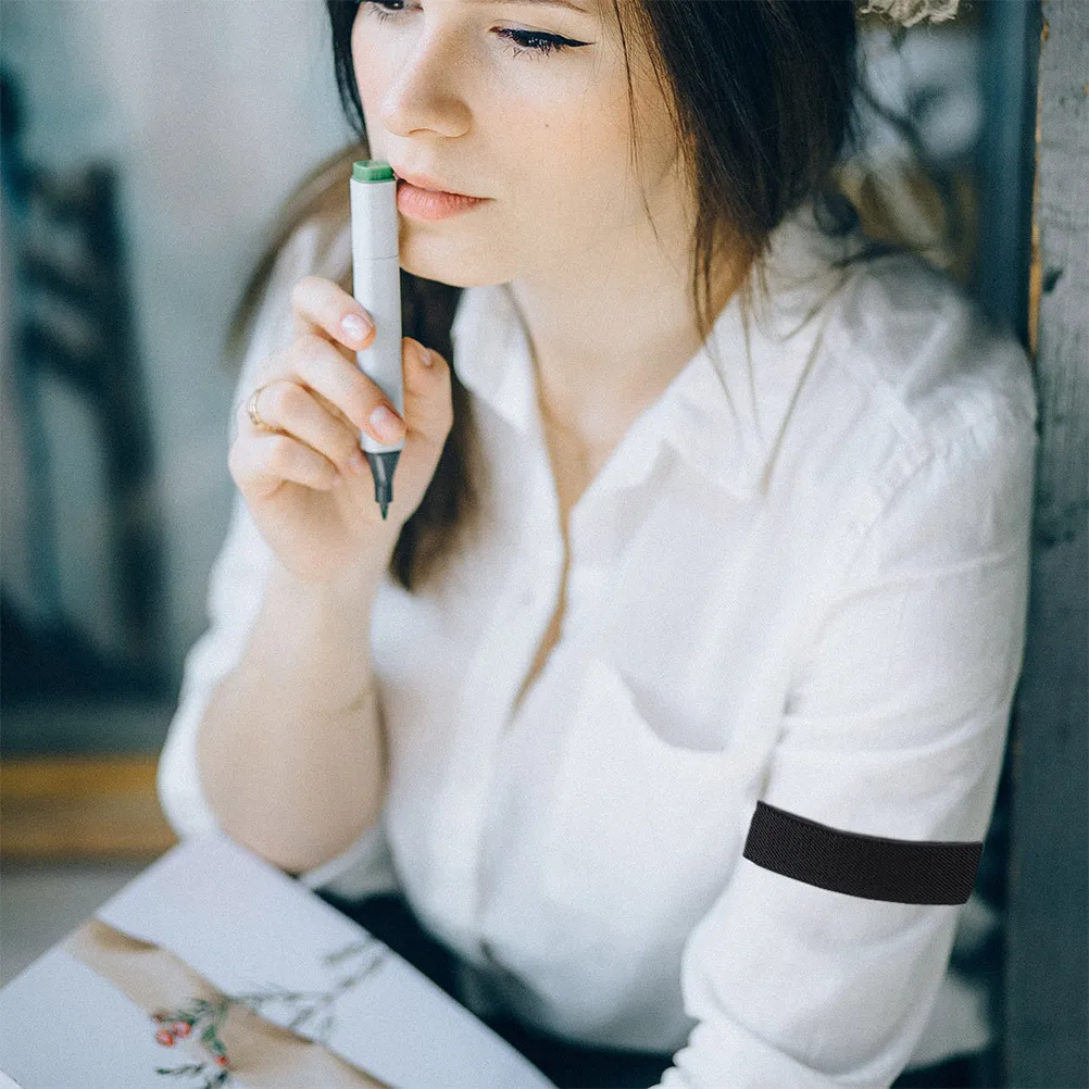 

2Pairs Elastic Adjustable Armband Arm Strap Wrist Sleeve Garters Shirt Sleeve Holders Elastic Armband Arm Strap