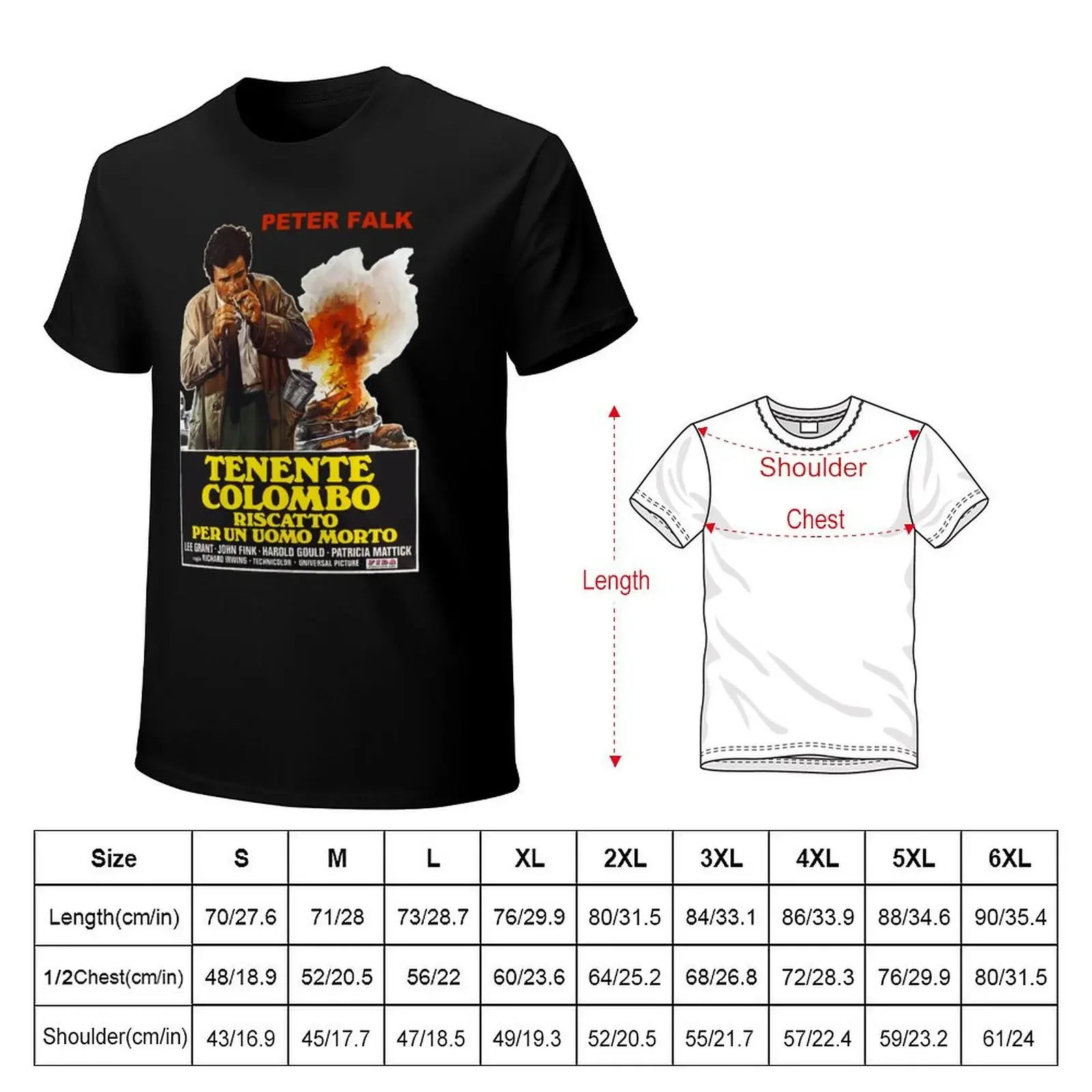 COLUMBO Vintage style Ransom for a Dead Man Poster art print T-shirt cute tops boys whites Blouse clothes for men