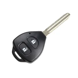 Car Key Shell Remote Car Key Shell Auto Parts Black Car Accessories Replacement 2 Button Elegant Design Good Effect
