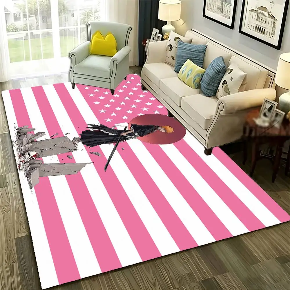 BLEACH-S I-Ichigo Kurosaki Floor Mat Bathroom Absorbent Mat Rugs Simple Door Dirt-resistant Mat Home Kitchen Mat