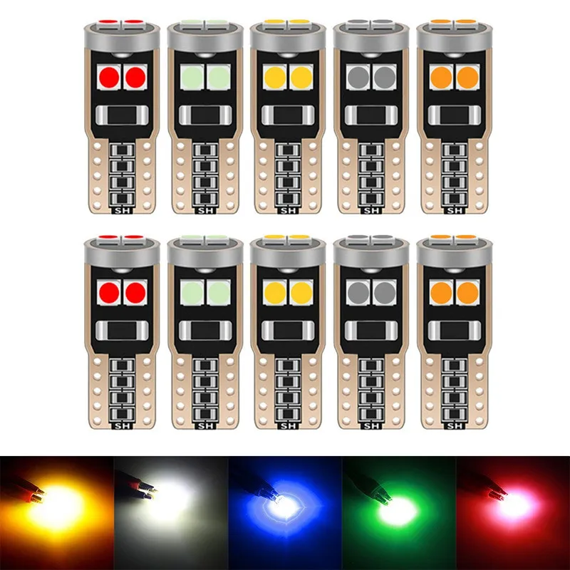 2/4/10PCS CANBUS T10 W5W 194 LED Bulb 3030/6smd 12V Car Clearance Lights Reading Lights license plate lights car indicator