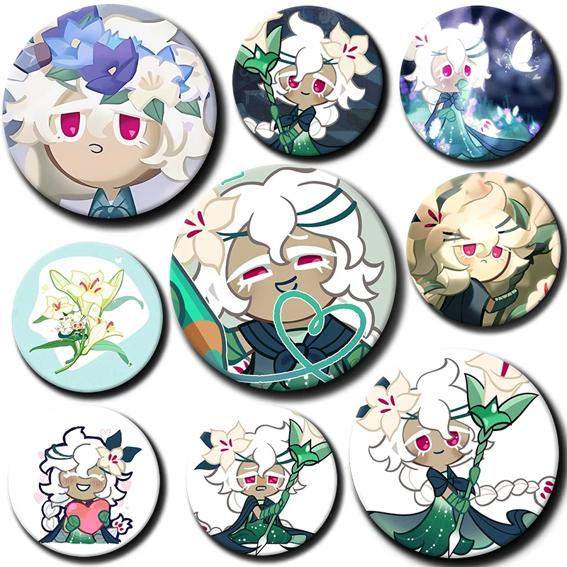 

Булавка белая лилия 58 мм