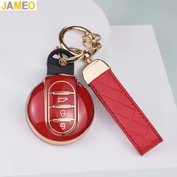 TPU Car Key Case For BMW MINI High-Grade Key Case Female MINI Cooper Shell Countryman Buckle F54 F55 F56 F60 Cover Keychain